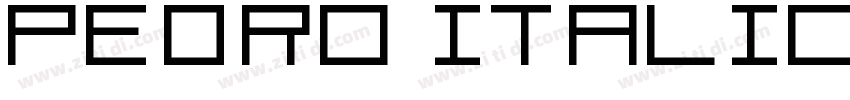 Pedro Italic字体转换